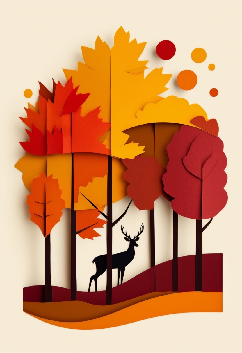 Autumn Forest Silhouette