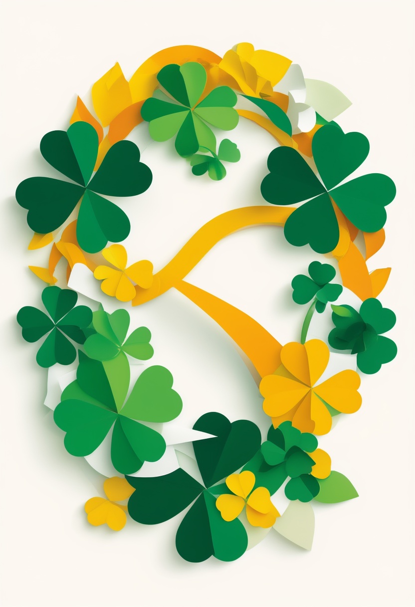 Celtic Knot Shamrocks Wreath