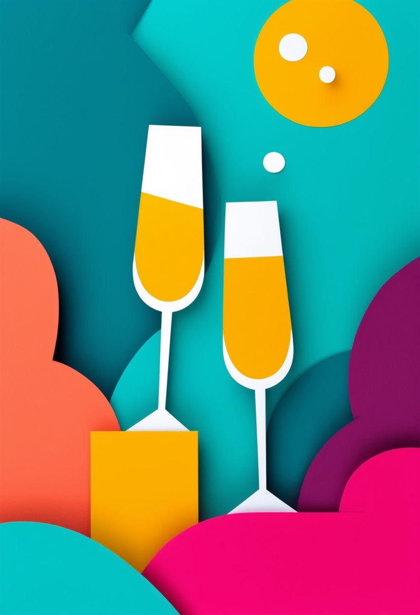 Champagne Toast Mid-Century