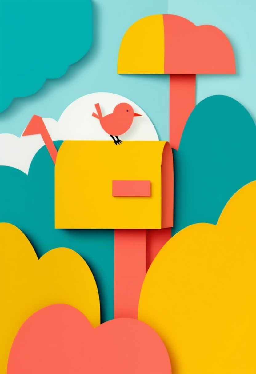 Cheerful Mailbox Bird