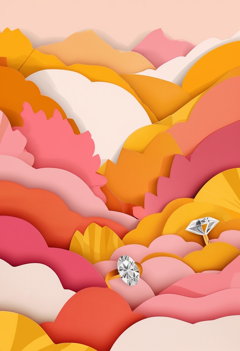 Diamond in Paper Bloom