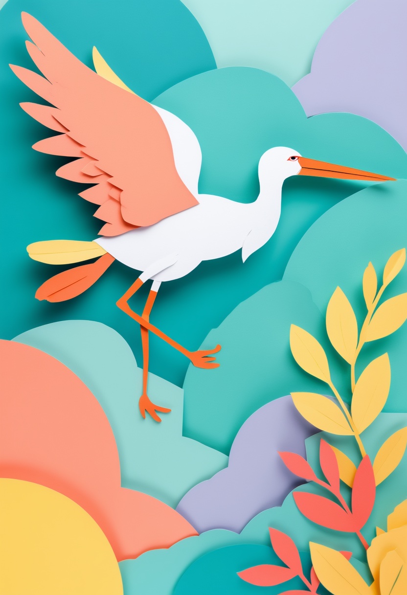 Graceful Bird in Flight