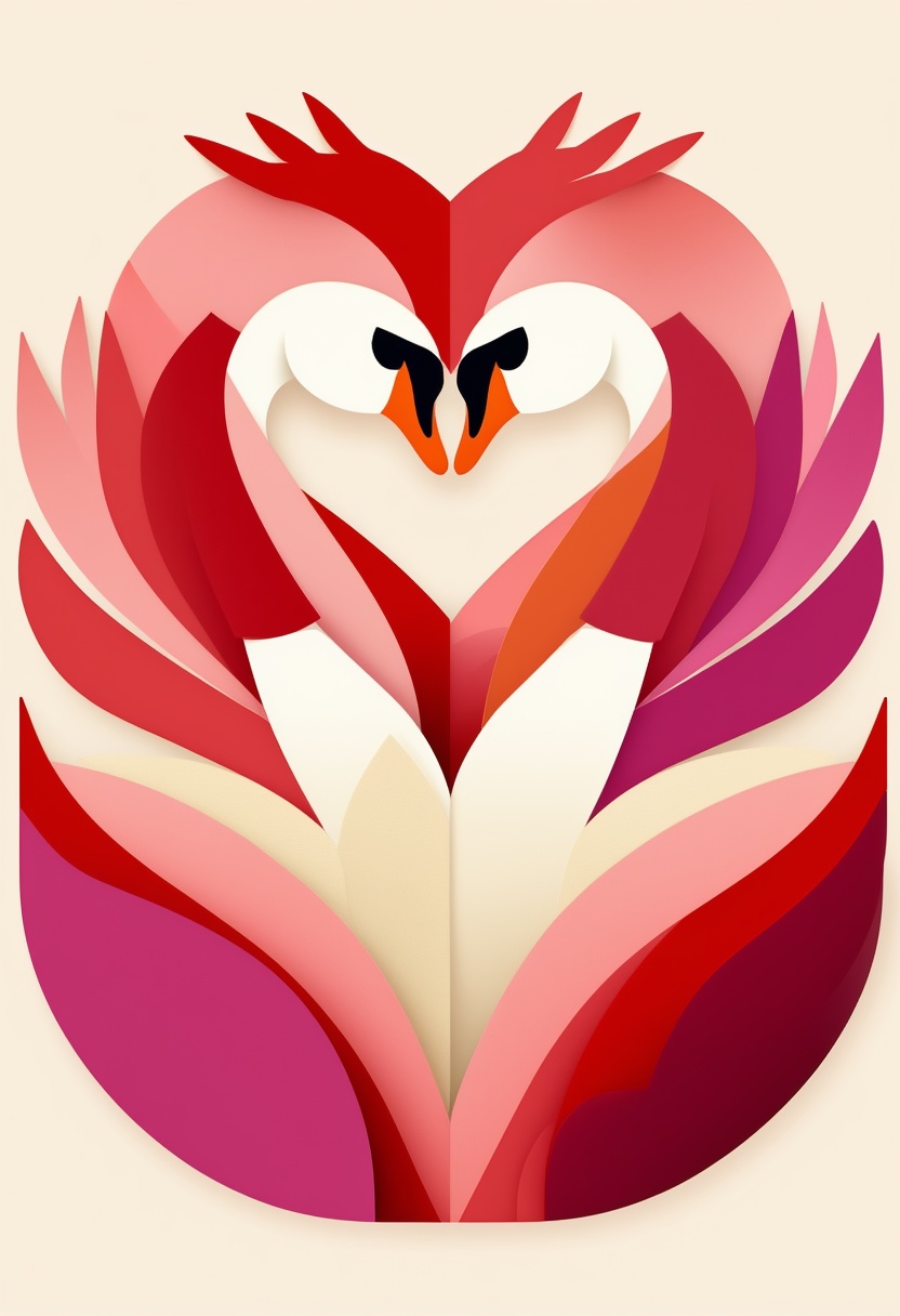 Heart of Swans Embrace