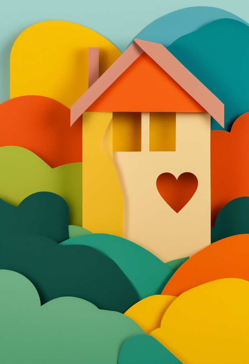 Heartfelt Paper Home Nest