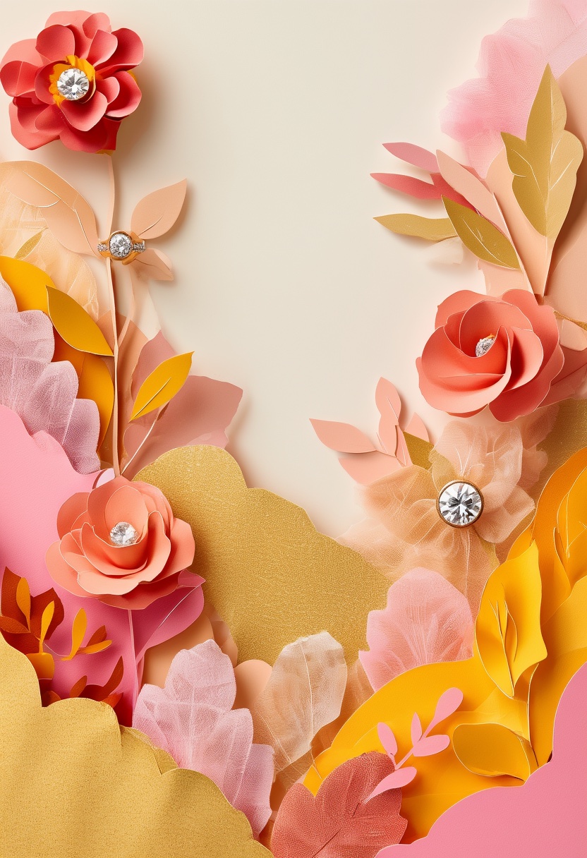 Layered Blossoms with Diamonds