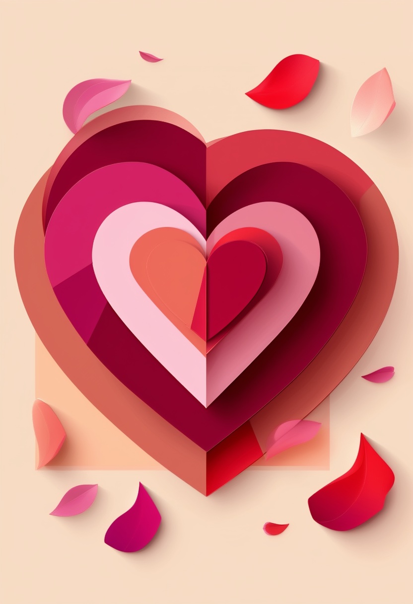 Layered Heart Collage