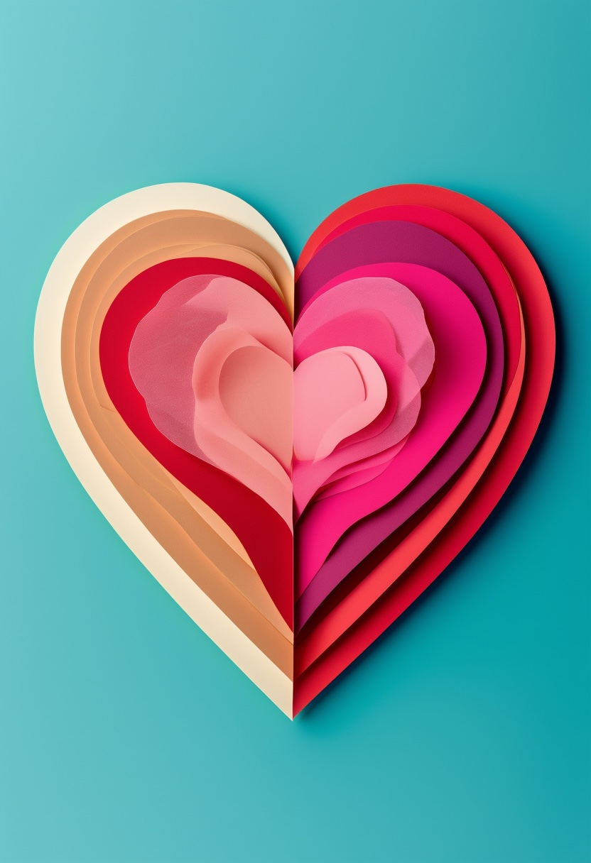 Layered Heart Collage