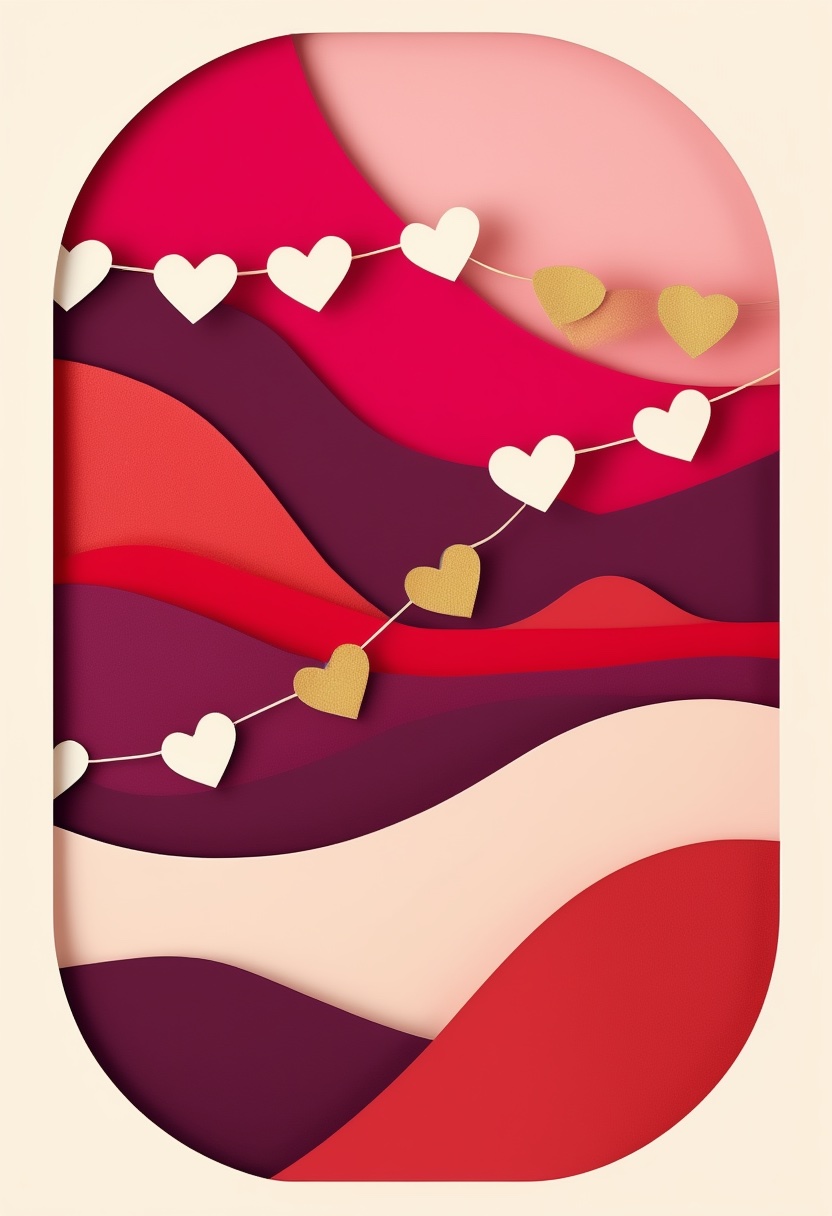Layered Heart Garland