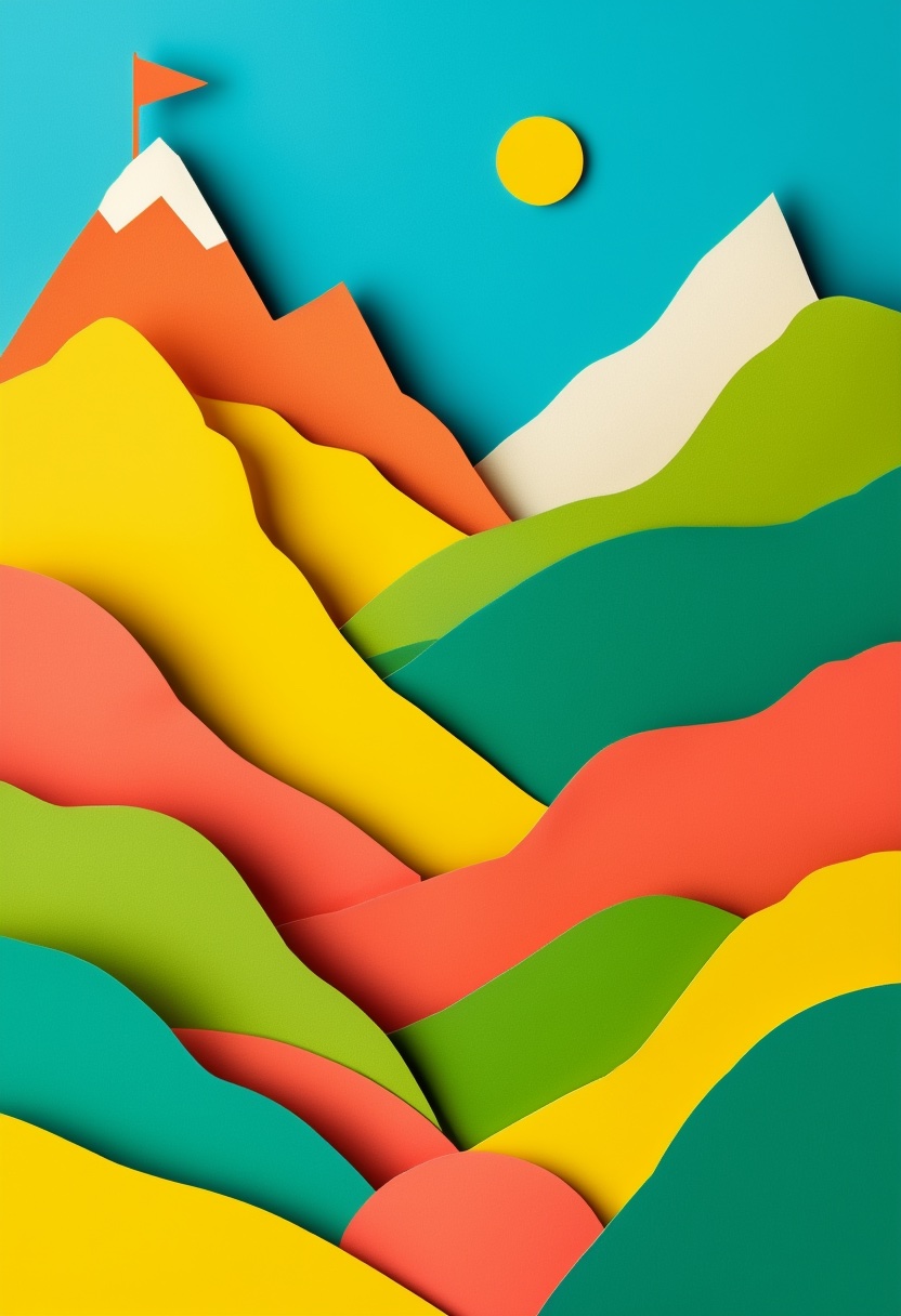 Layered Mountain Flag Peak