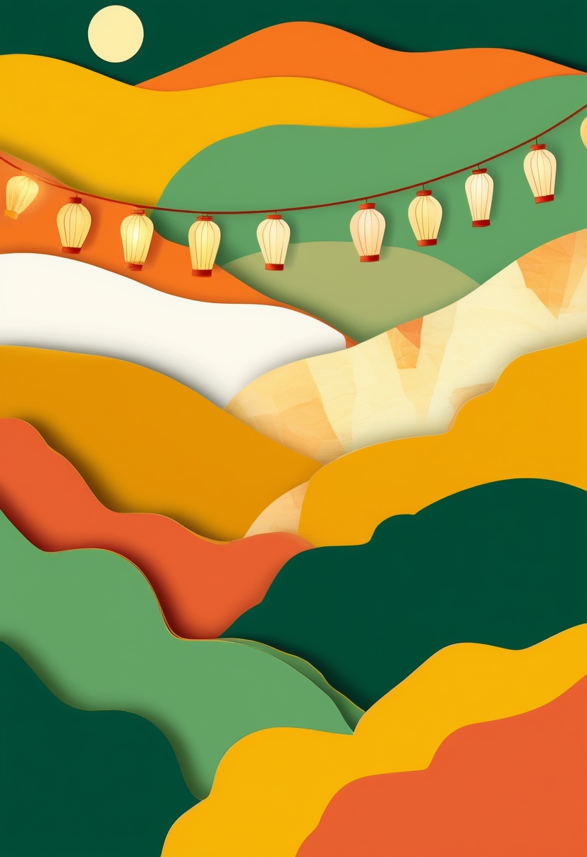 Layered Mountain Lanterns