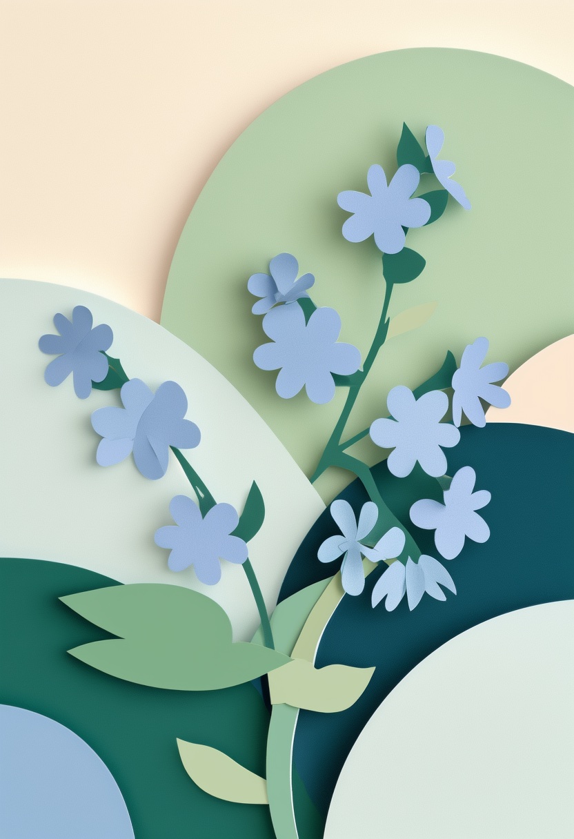 Layered Paper Bloom Arrangement