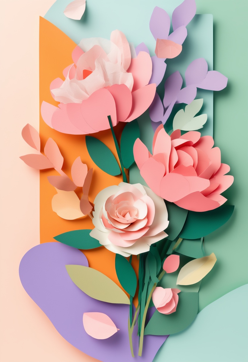 Layered Paper Blooms Garden