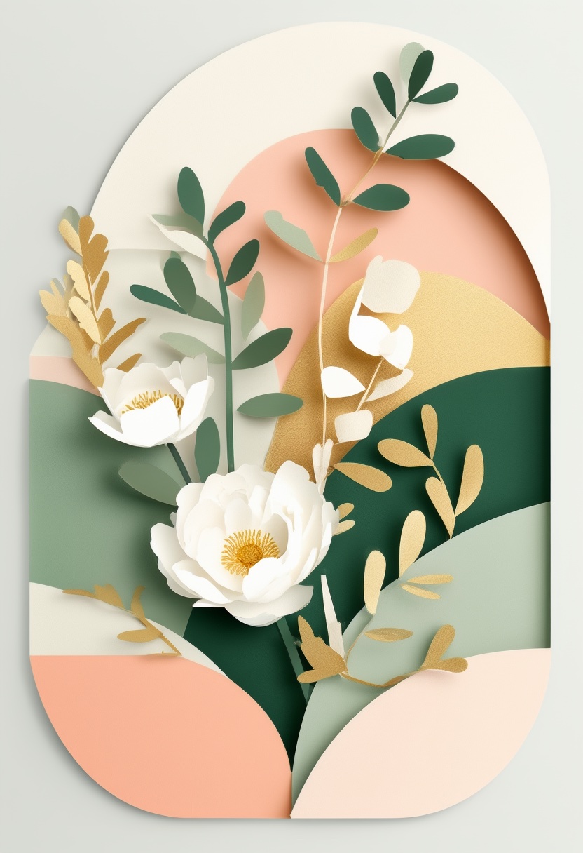 Layered Peony Elegance