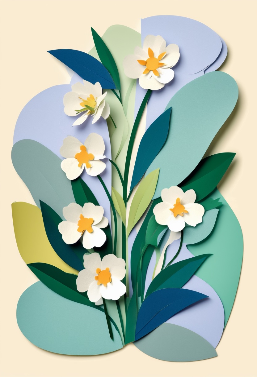 Luminous Paper Bloom Arrangement
