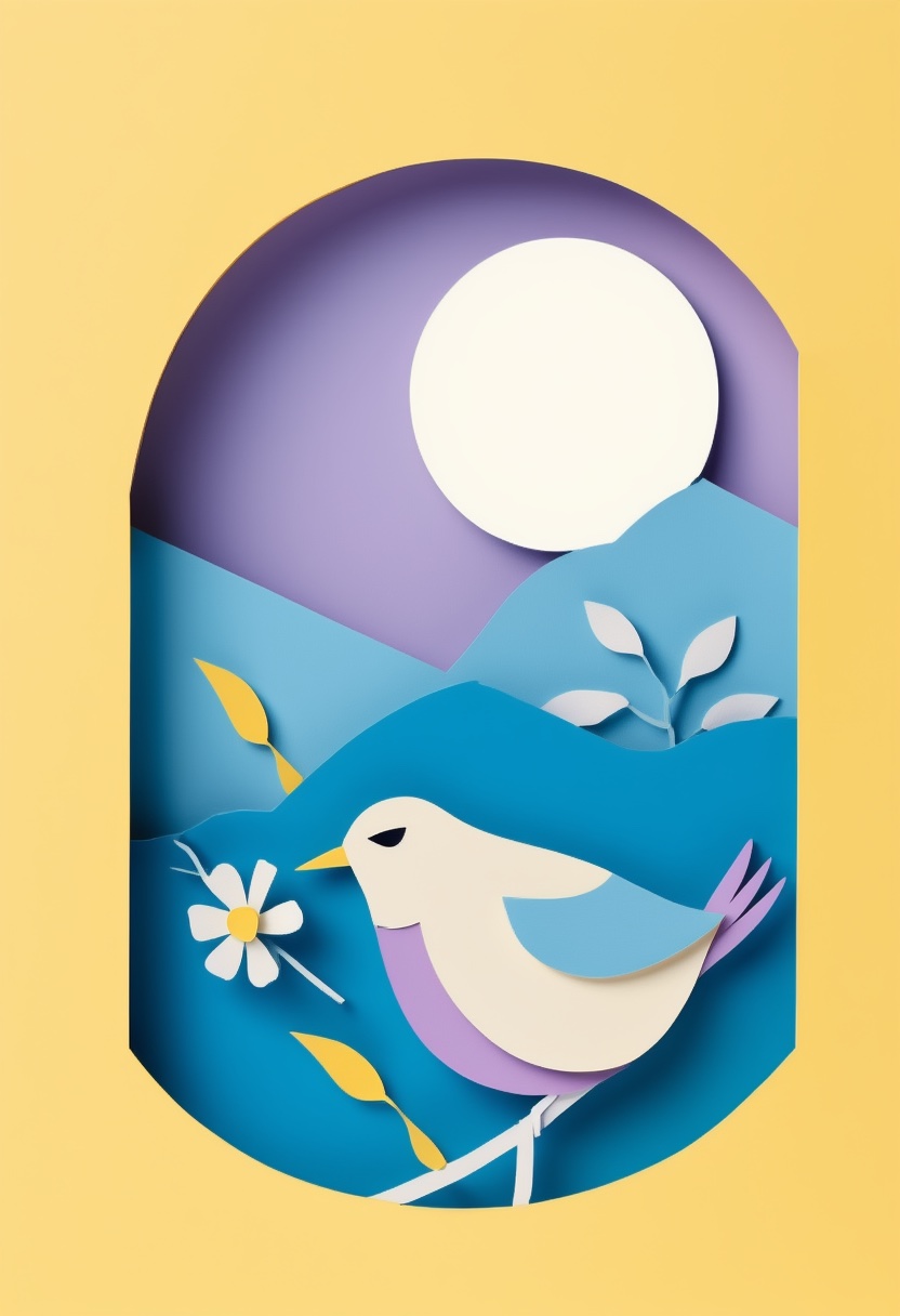 Paper Bird Moonlight
