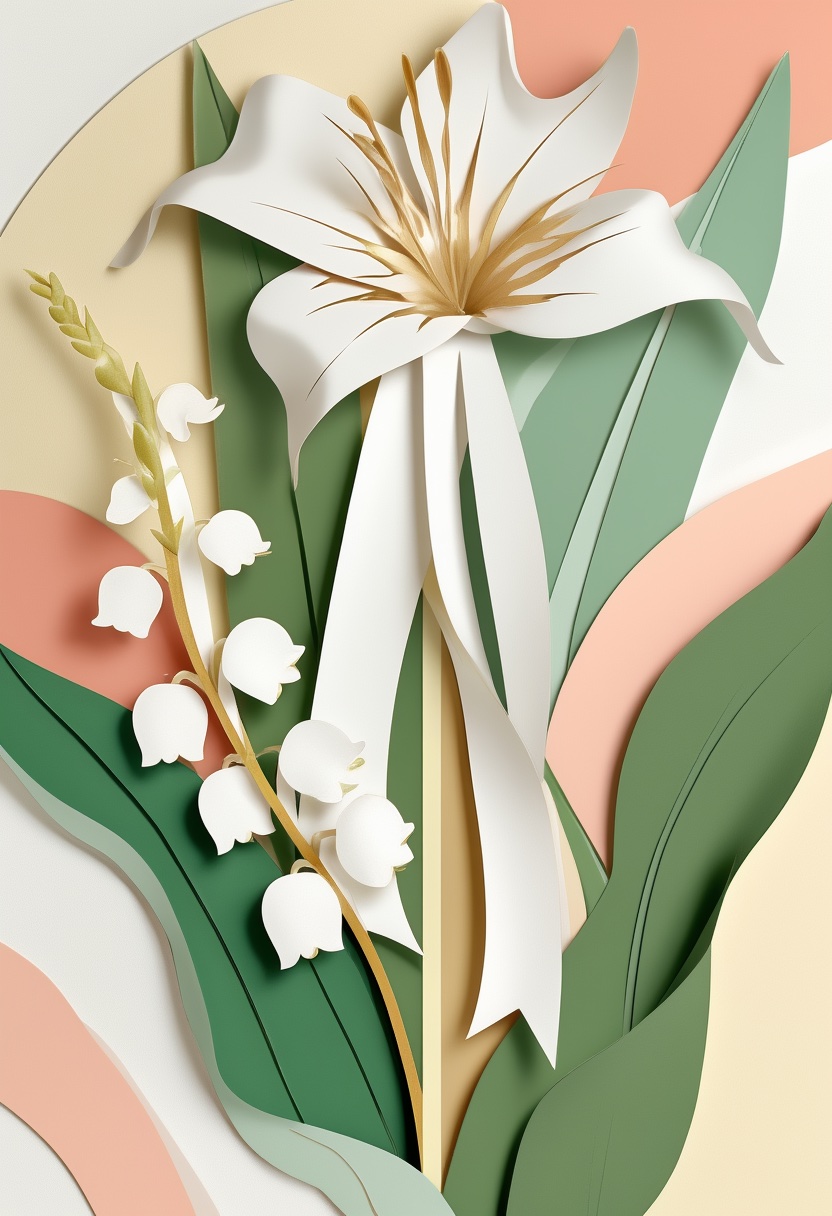 Paper Cut Garden Blossoms