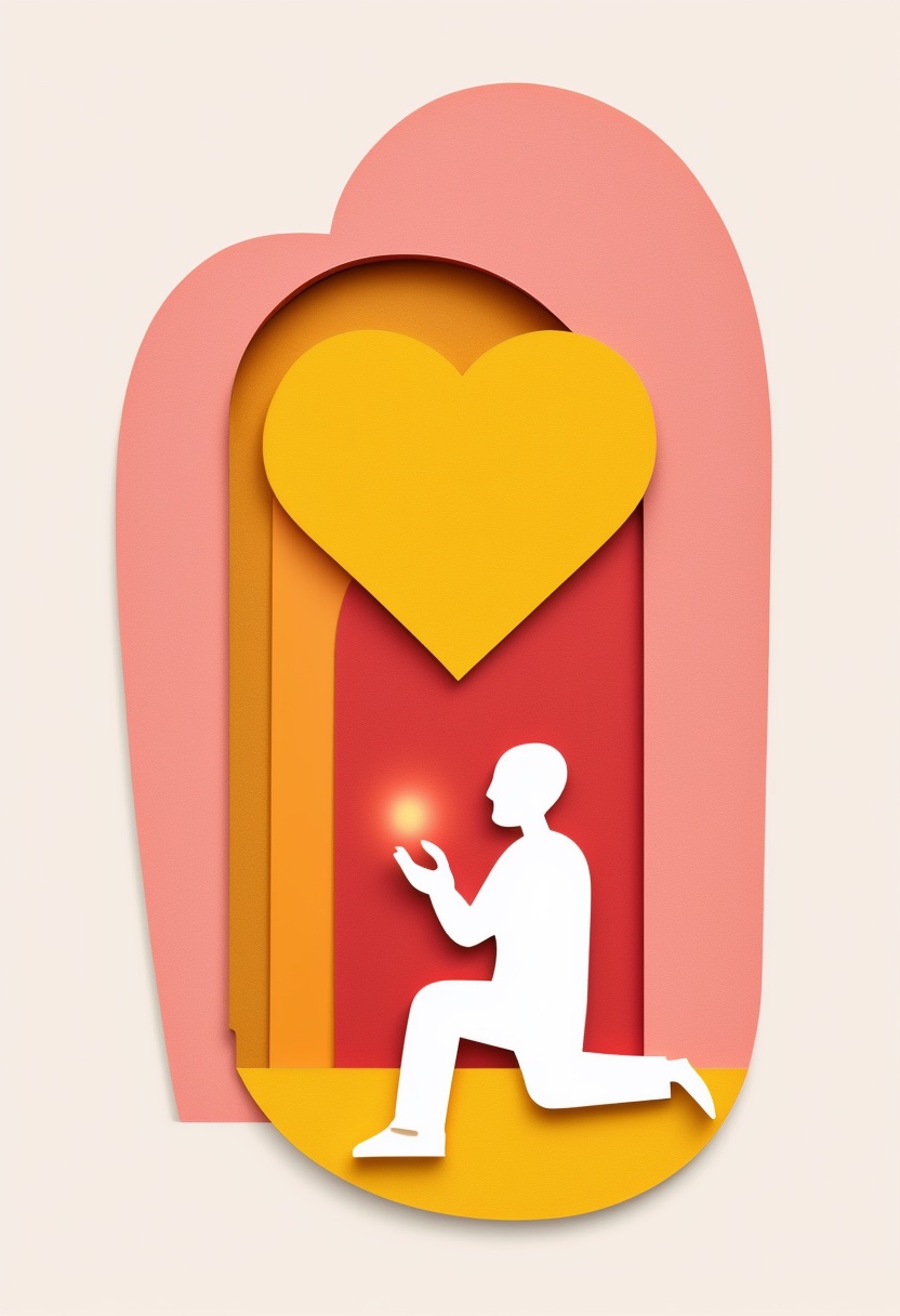 Proposal Beneath Radiant Heart