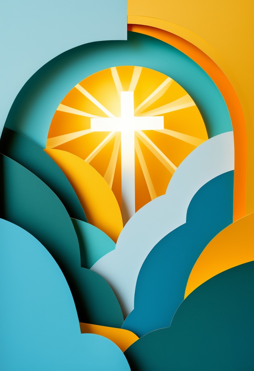 Radiant Cross Sunburst