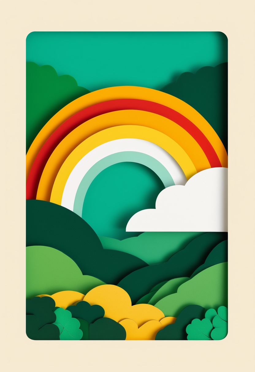 Rainbow Cloud Forest Harmony