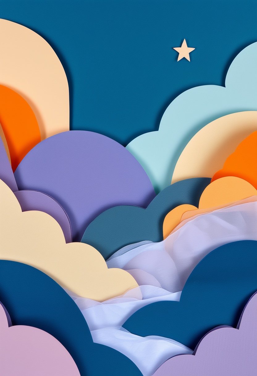 Starry Cloudscape Collage