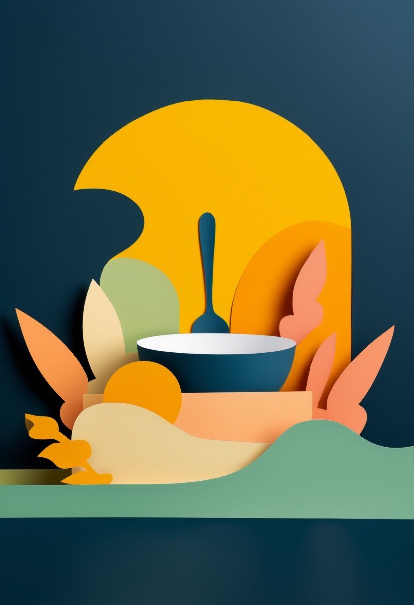 Sunlit Soup Bowl Abstract