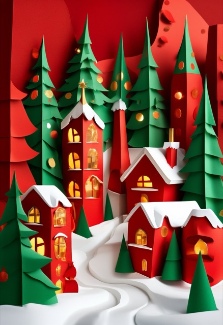 Crimson Winter Village