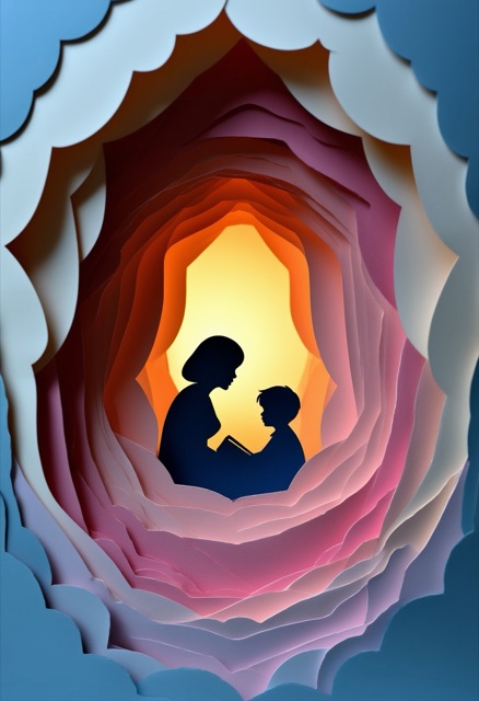 Mother Son Silhouette