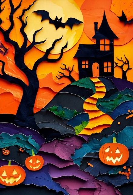 Spooky Haunted Moonlit Night