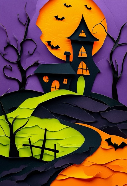 Spooky Moonlit Hillside