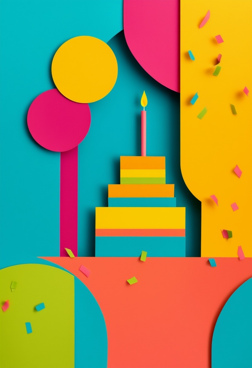 Vibrant Collage Birthday Celebration