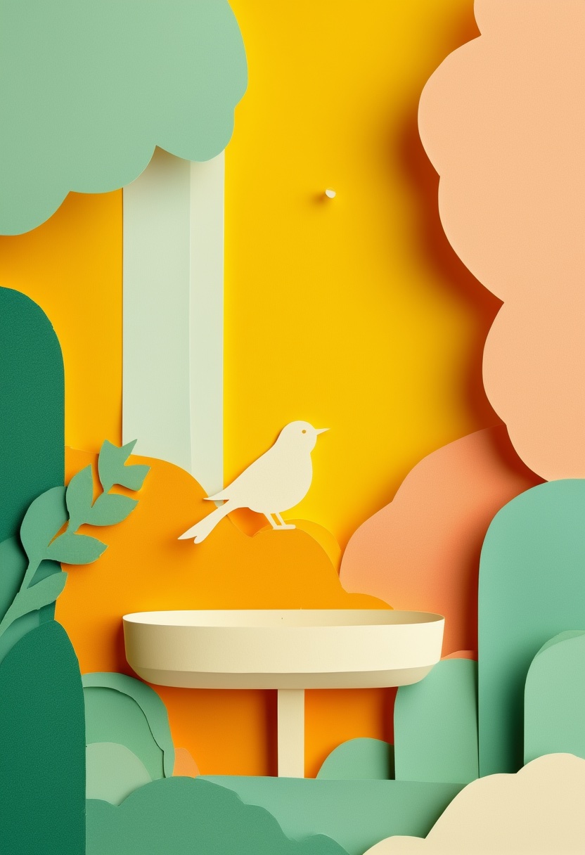 Vibrant Cut-Paper Garden