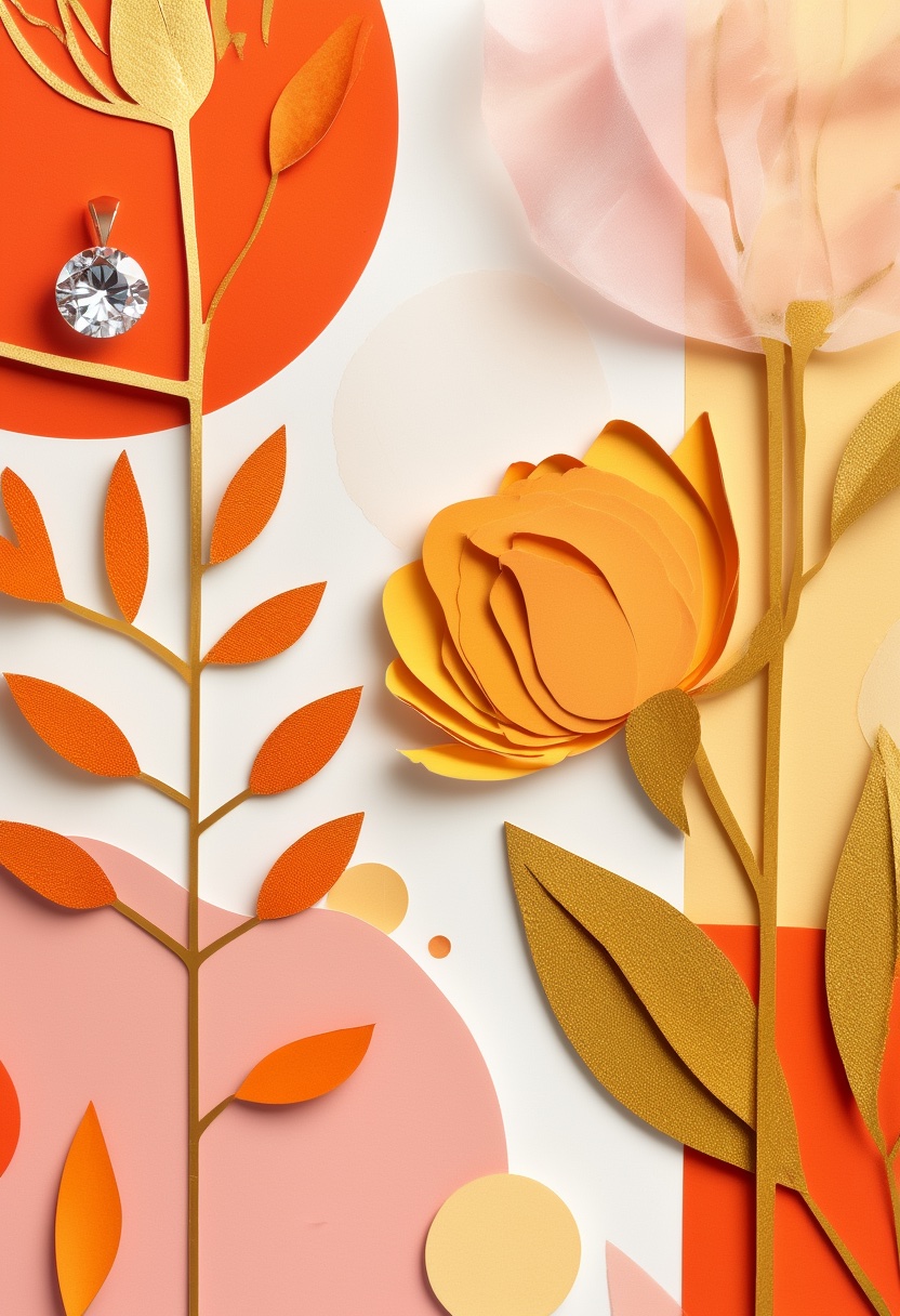 Vibrant Cut-Paper Garden Bloom