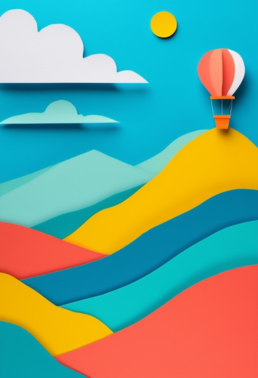 Vibrant Hot Air Balloon Ascend
