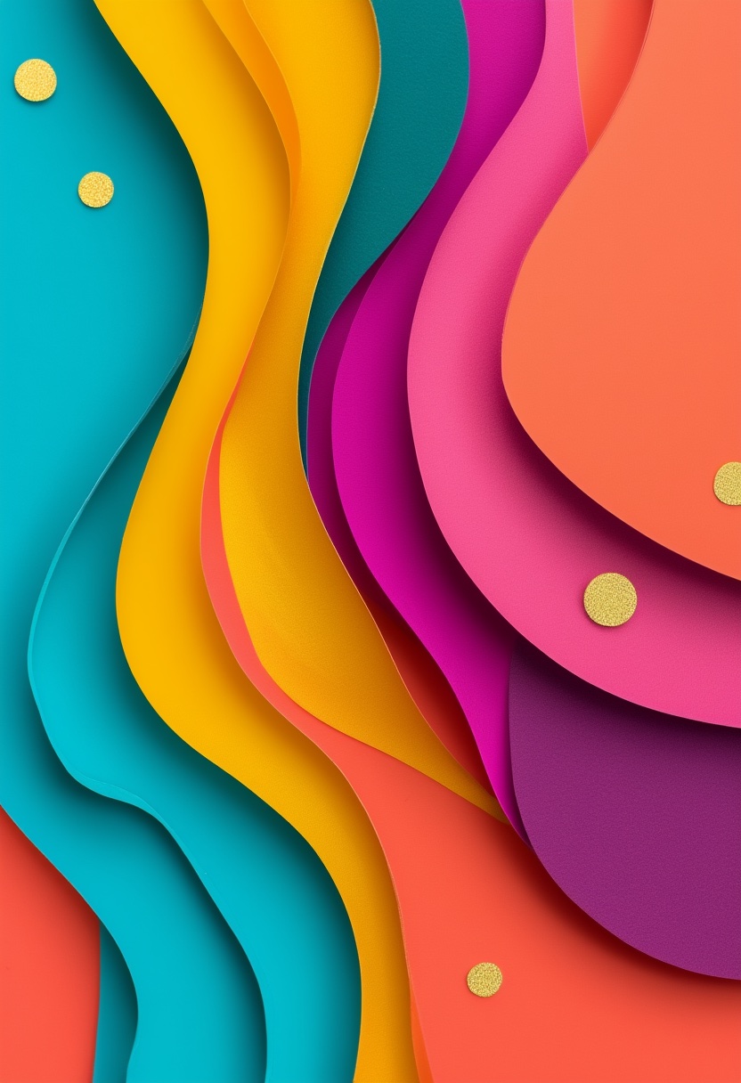 Vibrant Layered Celebration Collage