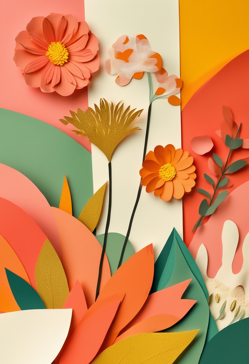 Vibrant Paper Bloom Garden