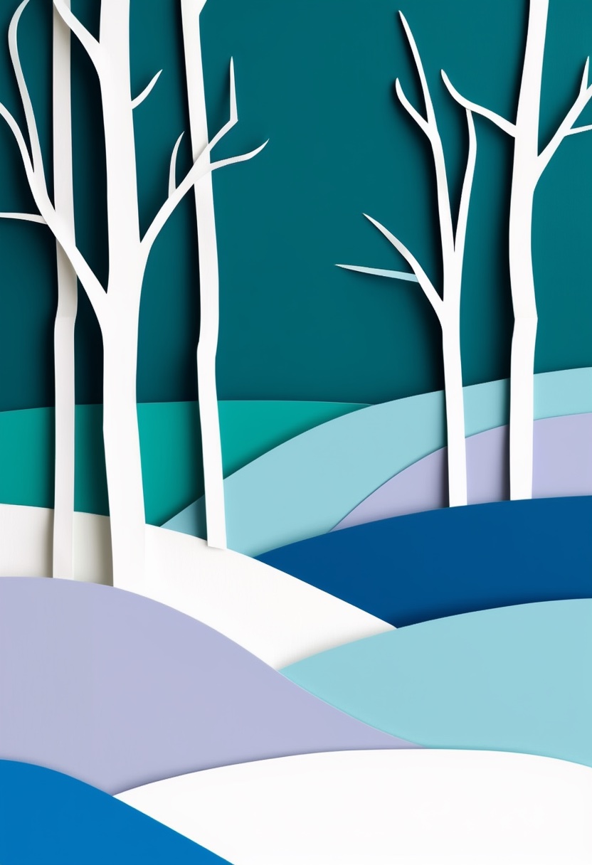 Winter Birch Silhouettes